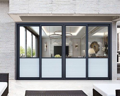 Electric sunshade double door