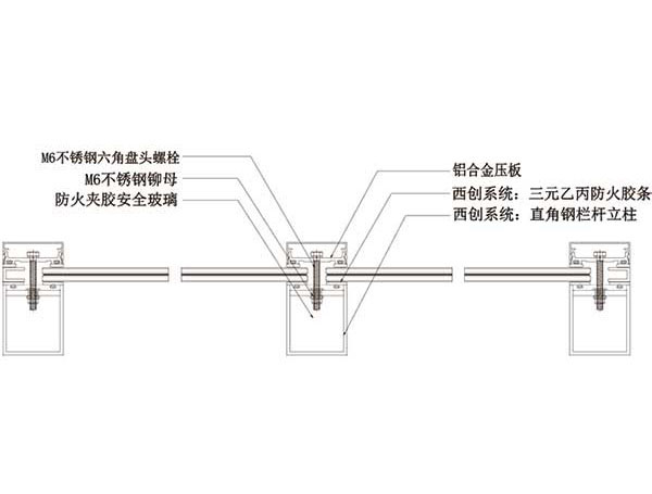 裝配式防火玻璃欄桿系統(tǒng)