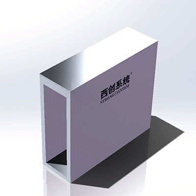 Front anti surface thickened rectangular refined steel profile