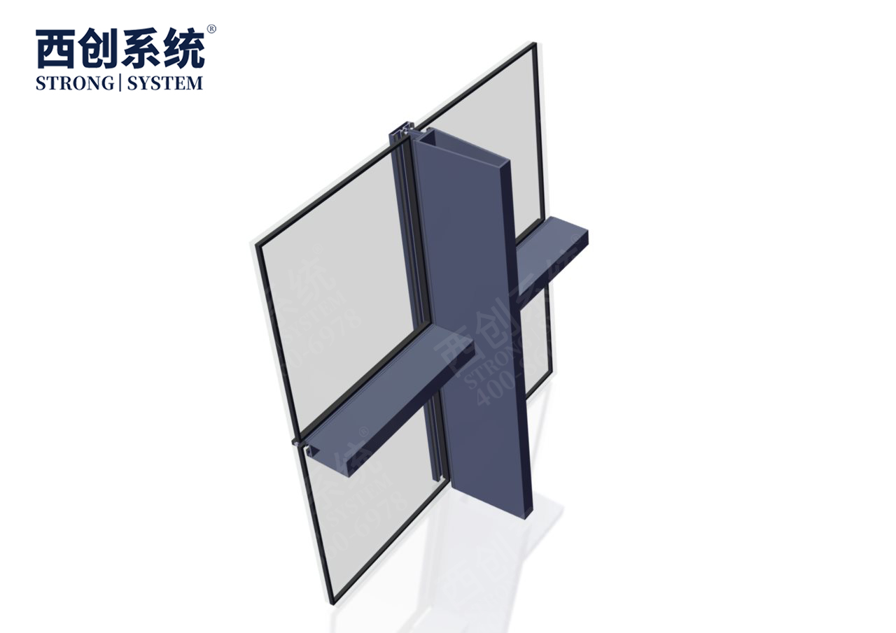 深圳國(guó)際藝術(shù)中心項(xiàng)目梯形、平行四邊形精制鋼玻璃幕墻系統(tǒng)——西創(chuàng)系統(tǒng)(圖6)